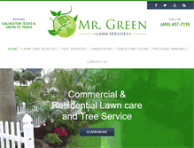 Tablet Screenshot of mrgreenlawnservices.com